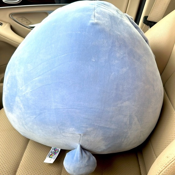 NWOT Kellytoy SQUISHMALLOWS 16" SEBASTIAN PERIWINKLE Blue Easter BUNNY Plush - Picture 4 of 7